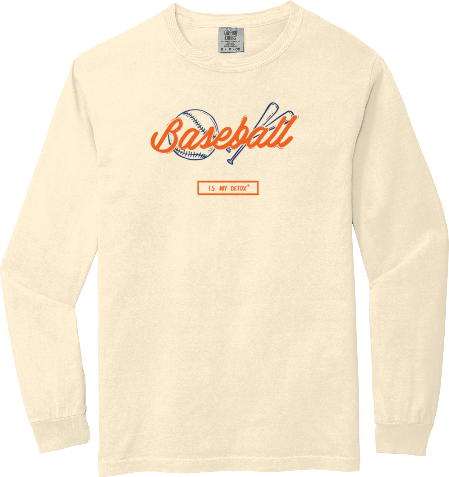 Baseball is My Detox (blue/orange)