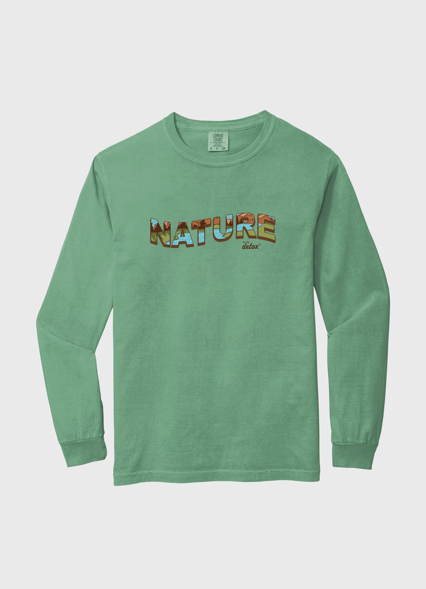 Nature Is My Detox long Sleeve Light Green