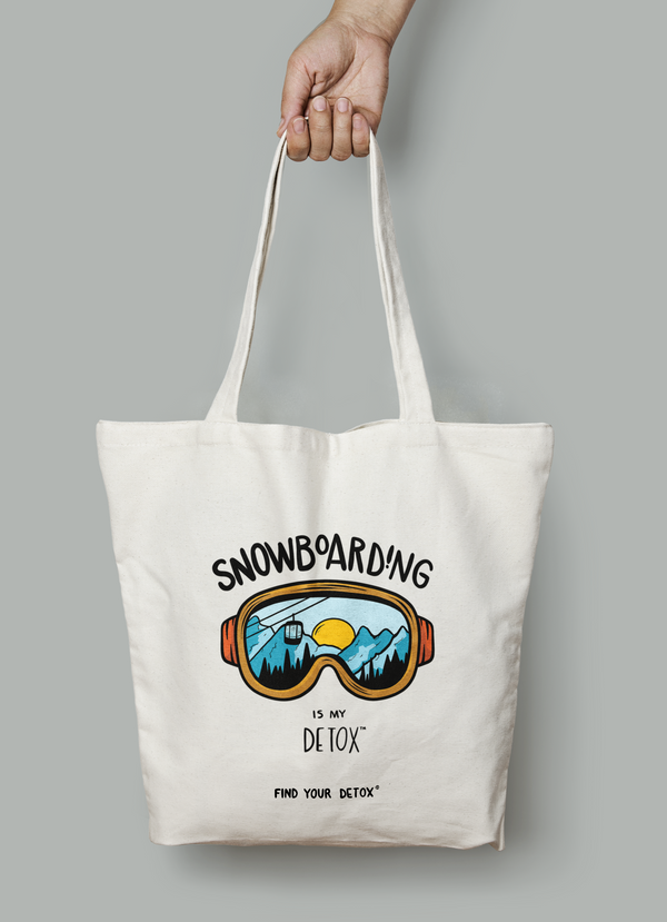 Snowboarding Is My Detox Tote Bag