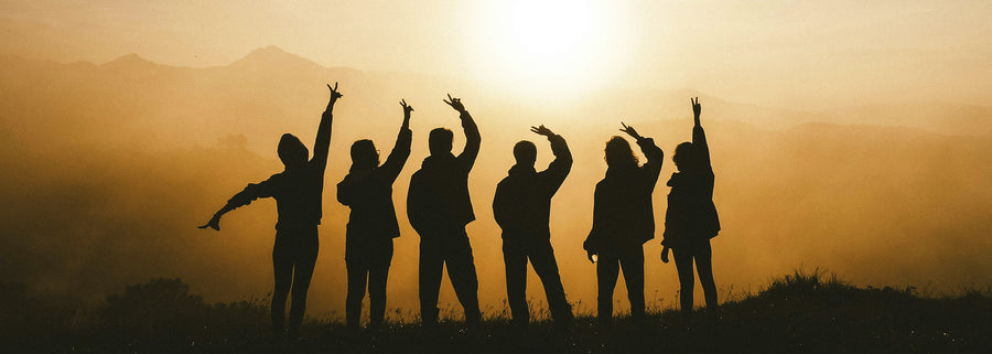 Friends Silhouette Sunset