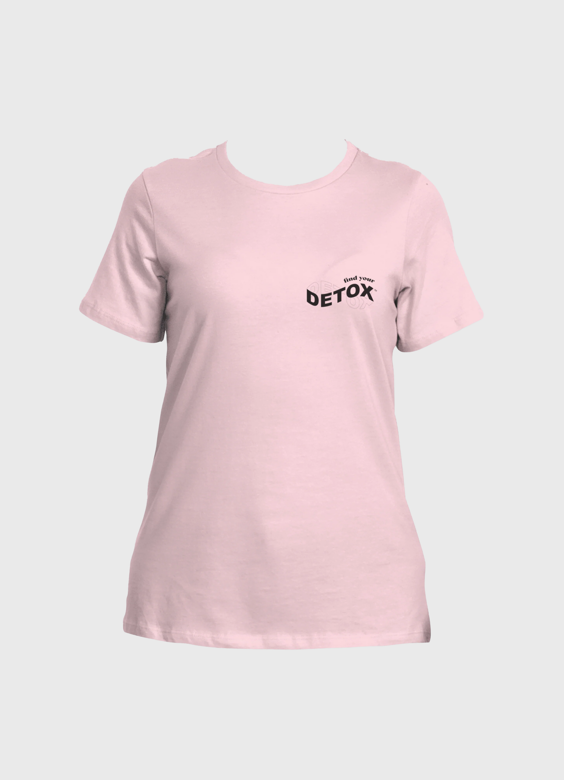 Unisex Pink T-shirt featuring the phrase Find Your Detox