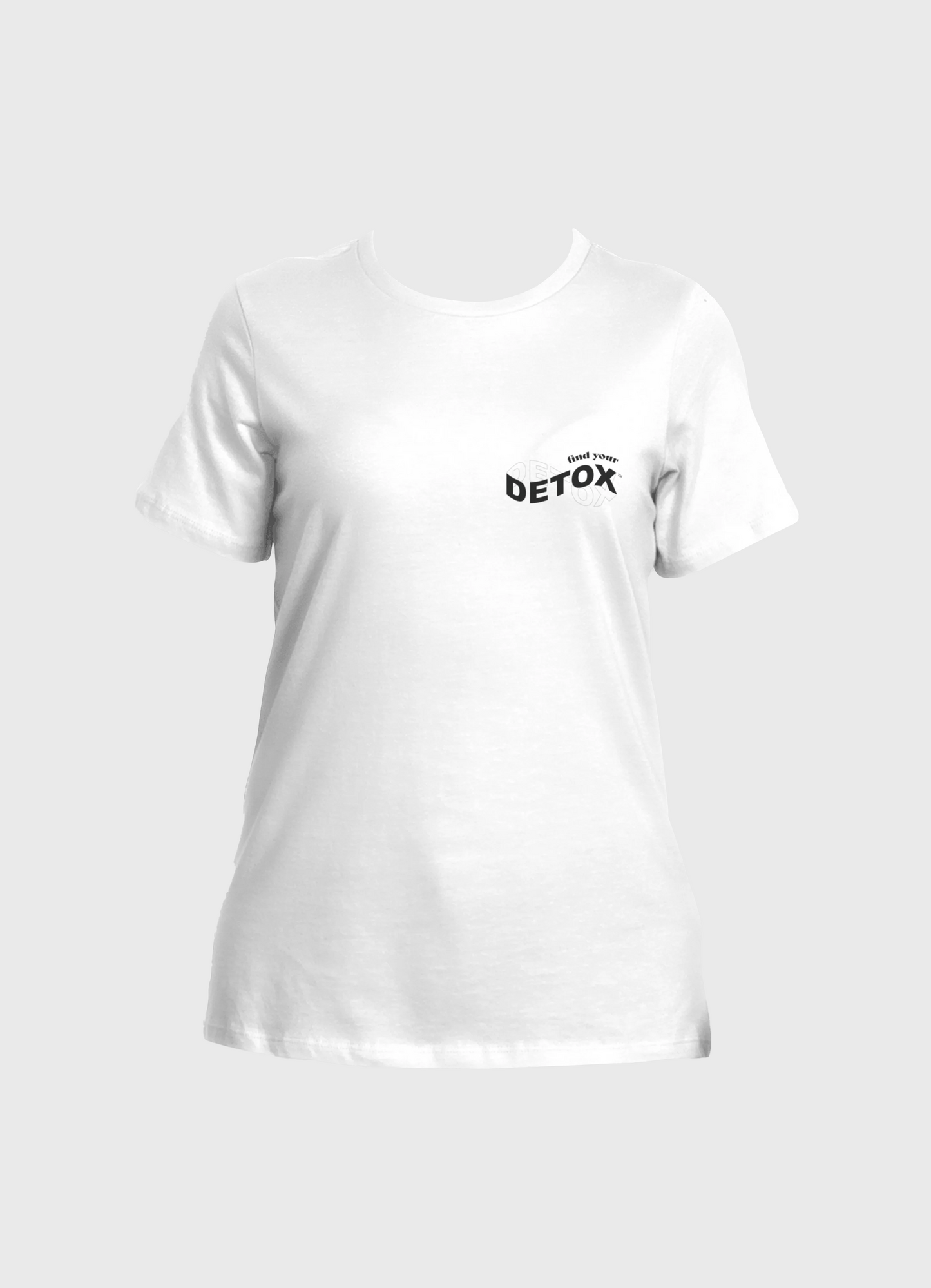 Unisex White T-shirt featuring the phrase Find Your Detox