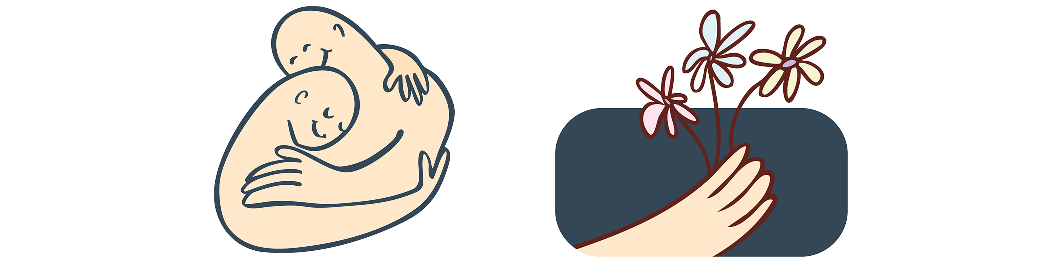 Mother And Child Line Art