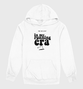 Unisex White Hoodie featuring the phrase In My Running Era