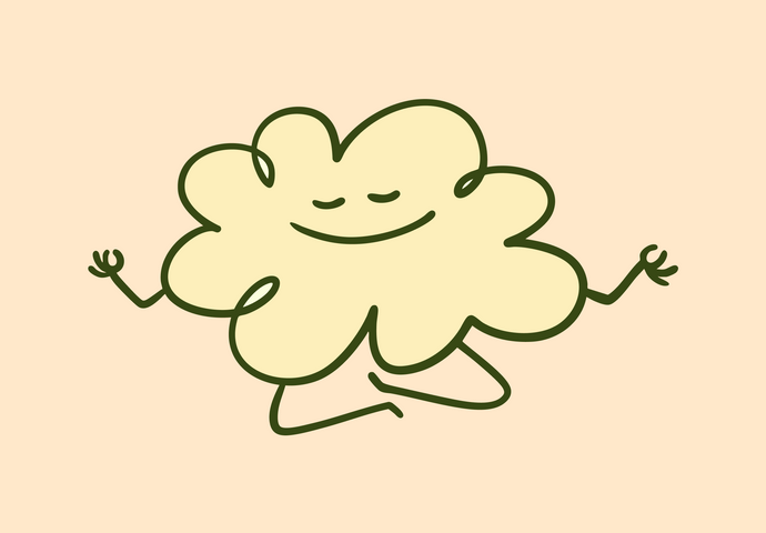 Mahjong is my detox physical emotional benefits illustration