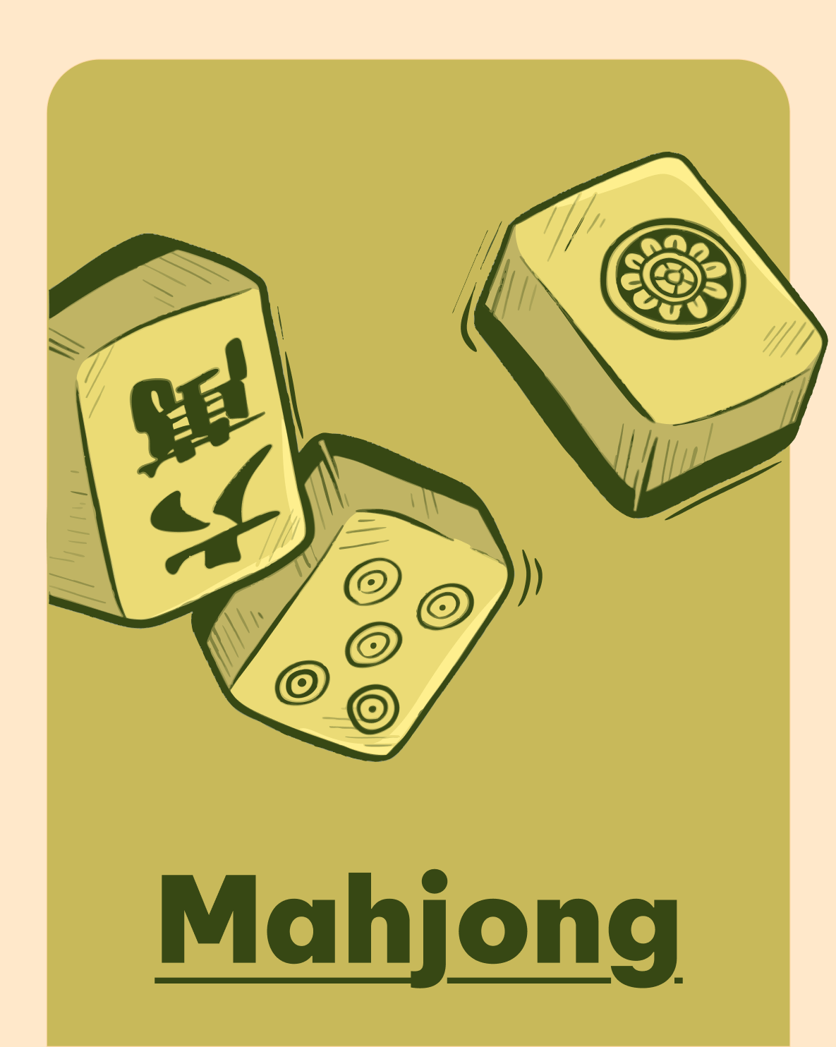 Mahjong is my detox Category Detox illustration store