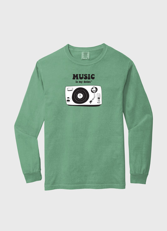 Music Is My Detox long Sleeve Light Green