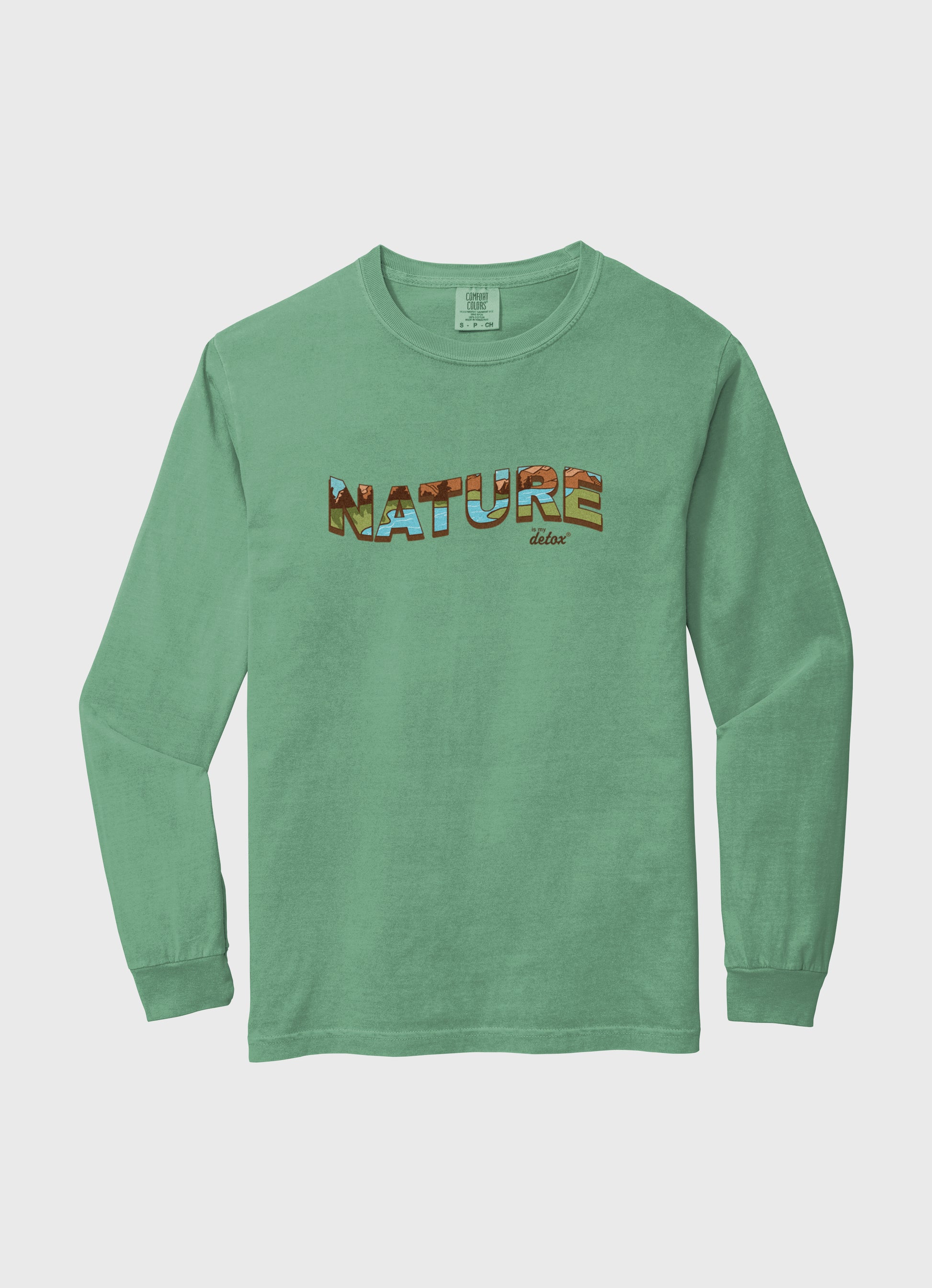 Nature Is My Detox long Sleeve Light Green