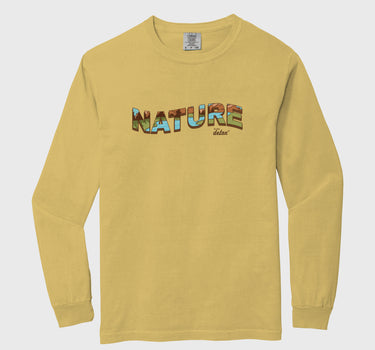 Nature Is My Detox Long Sleeve Mustard
