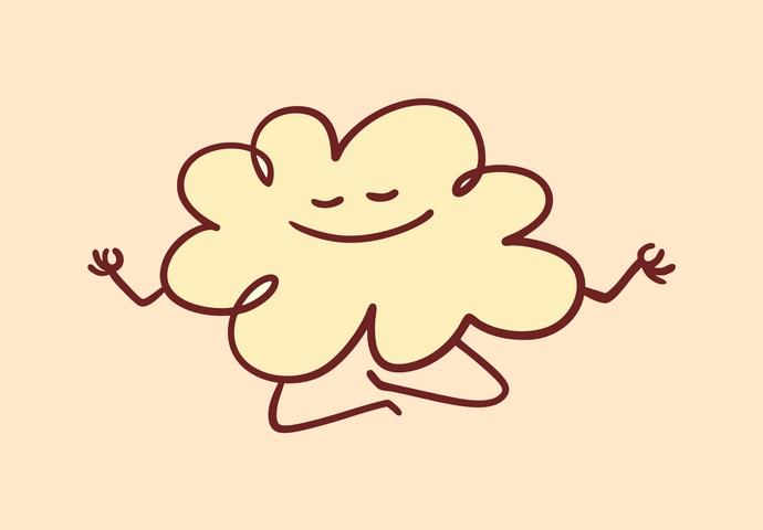 Running is my detox physical emotional benefits illustration